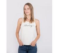 Hurley W Oceancare O&o Script Tank Maglietta, Marshmallow, L Donna