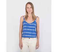 Hurley W Oceancare Stripes Tank Maglietta, Blu (Dazzling Blue), L Donna