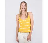 Hurley W Oceancare Stripes Tank Maglietta, zolfo, M Donna