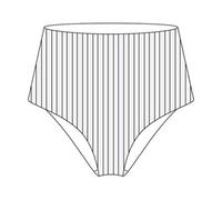 Hurley W Radial High Waist MOD SF BTM Parte sottobikini da Donna, Donna, CJ7626, Bianco, XS