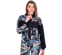 Hurley Wispy Leaves Pop Over Giacca, Nero, L Donna