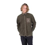 Hurley Woodland Burrito Zip Maglione Pullover, Oliva, XL Uomo