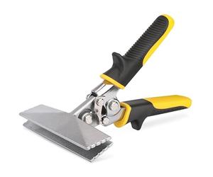 HURRICANE Aggraffatrice manuale per lamiera, ganascia dritta da 15,2 cm, strumenti per appiattire il metallo, pinze per piegatura con manico ergonomico TyreGrip