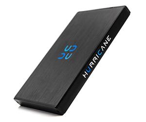 HURRICANE GD25612 - Disco rigido esterno da 1 TB 2,5", USB 3.0, TV PC PS4, PS5, Xbox compatibile con Windows Mac Linux