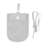 HURRISE Portafoglio Nascosto per Reggiseno, Tasca Segreta Impermeabile per Carte di Credito, denaro. Custodia Viaggio in Nylon per Donna, Posizionamento Sotto le Ascelle (GREY)