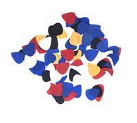 Hurromy 100 plettri in plastica per chitarra, 0,7 mm, colori assortiti