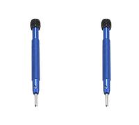 Hurromy 2 cacciaviti di precisione con 4 artigli da 2,75 mm, per sostituzione cinturino in gomma, lunetta, cassa lunetta, vite posteriore, blu, Quatre griffes, Blu, Quatre griffes