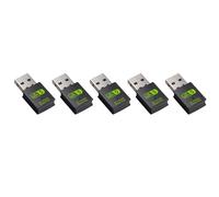 Hurromy 5 x adattatore USB WiFi Bluetooth, ricevitore di rete esterno dual-band 600 Mbps, dongle WiFi per PC/laptop/ufficio
