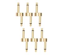 Hurromy 6 Pezzi Connettore Pedale Effetto Chitarra Accoppiatori a Pedale Connettore Presa di Collegamento di Saldatura Metallo Accoppiatore Patch Ponticello Manovella