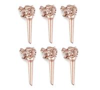 Hurromy 6pcs metallo drago chitarra acustica ponte spille a cono fisso