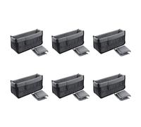 Hurromy 6X Antiurto DSLR Camera Insert Organizer Case Partition Divider Divider Protettiva (Nero Grigio), Mostrato, 32 x 11 x 15 cm, Mostrato, 32x11x15cm