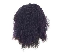 Hurromy Parrucca riccia 55,8 cm, capelli sintetici resistenti al , per donne