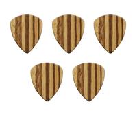 Hurromy Plettri in legno, plettri in legno per chitarra elettrica, acustica o basso, legno zebrato