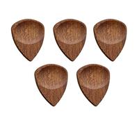 Hurromy Plettri scanalati, plettri in legno, plettri in legno per chitarra elettrica, chitarra acustica o basso, A