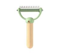 Hurromy Rastrello per sottopelo, districante, pettini per la toelettatura dei capelli lunghi, rastrello per sottopelo a due lati, rastrello districante per animali domestici A