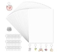 Hurromy Set di 160 fogli retrattili in plastica, 18 x 14 cm e , accessori per bambini,