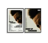 Hurry Up Tomorrow The Poster Album Weeknd Un Set Di 2 Poster Su Tela Per La Stanza, Estetica, Festival, Regalo, Famiglia, Camera Da Letto, Decorazione Da Parete, Casa 16x24inch(40x60cm)