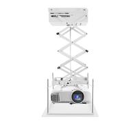 Hurrylying Supporto per proiettore, proiettore da soffitto per videoproiettore, home cinema, ufficio, sala conferenze, bianco, regalo per amici di film e professionisti della presentazione