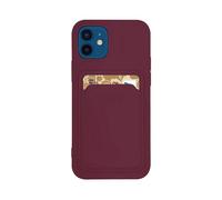 HURTEL 1 scomparto per carte, antiurto, in silicone COVER per Samsung Galaxy A42 5G, Marrone