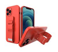 HURTEL Antiurto, con protezione dello schermo, in TPU COVER per Apple iPhone 8 Plus 7 Plus, Rosso