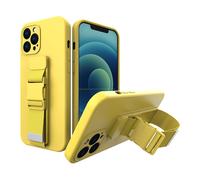 HURTEL Antiurto, con protezione dello schermo, in TPU COVER per Xiaomi POCO X3 Nfc, Giallo