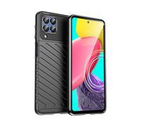 HURTEL Antiurto, in TPU COVER per Samsung Galaxy M53 5G Thunder, Nero