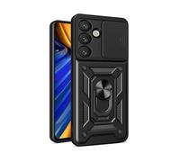 HURTEL Ibrida Armor Camshield CUSTODIA PER SMARTPHONE per Vivo Universale, Nero
