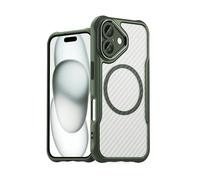 HURTEL In Silicone Per Protezione Magsafe COVER MAGSAFE per Apple iPhone 16 Plus, Verde