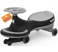 Hurtle Macchina per Bambini Cavalcabile a Movimento Oscillante, senza Pedali né Batterie, Ideale per Primi Passi per Bambini, Giochi per Bambini, Uso Interno ed Esterno, Nero