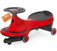 Hurtle Macchina per Bambini Cavalcabile a Movimento Oscillante, senza Pedali né Batterie, Ideale per Primi Passi per Bambini, Giochi per Bambini, Uso Interno ed Esterno, Rosso