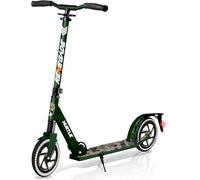 Hurtle Renegade Monopattino a 2 Ruote per Bambini, Adolescenti e Adulti - Manubrio a T Regolabile, Pedana in Lega Antiscivolo, Pieghevole e Portatile con Tracolla