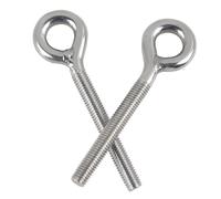 huruirui 10pcs Bullone ad Occhiello M5 Vite a Occhiello in Acciaio Inossidabile 304 Golfare a Gambo Lungo Vite con Anello Fissaggio e L'attaccatura