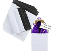 huruirui 50cmX70cm Buste per Spedizioni Vinted 10pcs Sacchetti Spedizione Grandi Vestiti Plastica Postali Imballaggio Sacchetti Nuovi Materiali Opaco e Impermeabile Bianco Auto-Adesivi