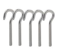 huruirui 5pcs Vite a Gancio M10 Bullone Occhiello in Acciaio Inossidabile 304 Golfare a Gambo Lungo Gancio Appeso Fissaggio e L'attaccatura