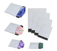 huruirui Buste per Spedizioni Sacchetto di Plastica 4 Diverse Dimensioni per Spedizioni Vinted Buste Postali Autoadesive Opache per Abbigliamento Logistica Imballaggio Trasporto 50pcs