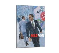 HURYEORHYH Mad Men Serie TV - 3 poster, stampa artistica da parete vintage, stampa artistica su tela, decorazione estetica per soggiorno, camera da letto, 20 x 30 cm, con cornice