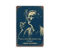 HURYEORHYH Pablo Escobar - Poster con stampa artistica da parete vintage, stampa artistica su tela, decorazione estetica per soggiorno, camera da letto, 50 x 75 cm, senza cornice, stile
