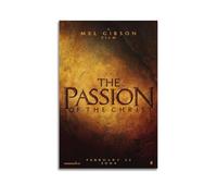 HURYEORHYH Poster con stampa artistica da parete con scritta "La passione di Cristo", stampa artistica su tela, stile vintage, per soggiorno, camera da letto, 50 x 75 cm, senza cornice