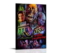 HURYEORHYH Poster con stampa artistica da parete con scritta "The Return of The Living Dead", stampa artistica su tela, stile vintage, per soggiorno, camera da letto, 20 x 30 cm, con cornice