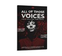 HURYEORHYH Poster con stampa artistica da parete del film "All of Those Voices", stile vintage, decorazione artistica su tela estetica per soggiorno, camera da letto, 60 x 90 cm, con cornice