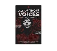 HURYEORHYH Poster con stampa artistica da parete del film "All of Those Voices", stile vintage, decorazione artistica su tela estetica per soggiorno, camera da letto, 60 x 90 cm, senza cornice