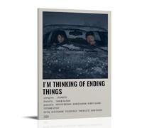 HURYEORHYH Poster con stampa artistica da parete in stile vintage, con scritta "I'm Thinking of Ending Things", stampa artistica su tela, decorazione estetica per soggiorno, camera da letto, 40 x 60