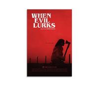 HURYEORHYH Poster con stampa artistica da parete in stile vintage, motivo: When Evil Lurks, stampa artistica su tela, per soggiorno, camera da letto, 50 x 75 cm, senza cornice