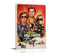 HURYEORHYH Poster con stampa artistica da parete vintage del film "Once Upon A Time in Hollywood", decorazione artistica da parete per soggiorno e camera da letto, 50 x 75 cm, con cornice