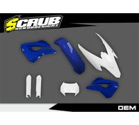 Husaberg 2009 2010 2011 2012 FE 390 450 570 blu bianco kit carrozzeria in pla...