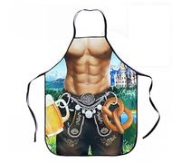 Husalsea Grembiule Oktoberfest per Barbecue - Grembiule Sexy e Funzionale per Uomo, Ideale per Cucina e Grill, Divertente e Adattabile, Impermeabile per Decorazioni Festa Oktoberfest (Style-358)