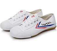 Husangge Tai Chi Scarpa Wu Shu Kung Fu Scarpe Shaolin Monaco Arti Marziali Scarpe Tela Antiscivolo Moda Qigong Scarpe da Ginnastica, White, 47 EU