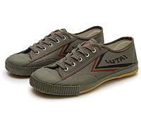 Husangge Tai Chi Scarpa Wu Shu Kung Fu Scarpe Shaolin Monaco Arti Marziali Scarpe Tela Antiscivolo Moda Qigong Scarpe da Ginnastica, Green, 36 EU