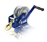 Husar Winch Argano Manuale da 1200 lbs | 543 kg con Cavo in Acciaio da 10m, Realizzato in Acciaio Inossidabile, Freno a Cricchetto A Semplice Effetto- Verricello Manuale Per Barche,Rimorchi,Industria