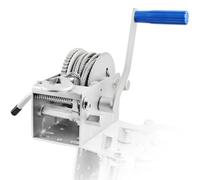 Husar Winch Argano Manuale da 4500 lbs | 2040 kg con Cavo in Acciaio da 7,5m, Realizzato in Acciaio Inossidabile,Freno a CricchettoA Semplice Effetto- Verricello Manuale Per Barche,Rimorchi,Industria